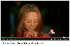 CAREY -O HOLY NIGHT -Singing at a church -Cantando en una iglesia 