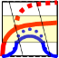 DIMINISHING RETURNS CURVE, POPULATION DISTRIBUTION CURVE AND AREAS OF PERFORMANCE, AMONG OTHER TOOLS, ARE GLIMPSED IN THIS OPTIMUMANSWER'S LOGO 